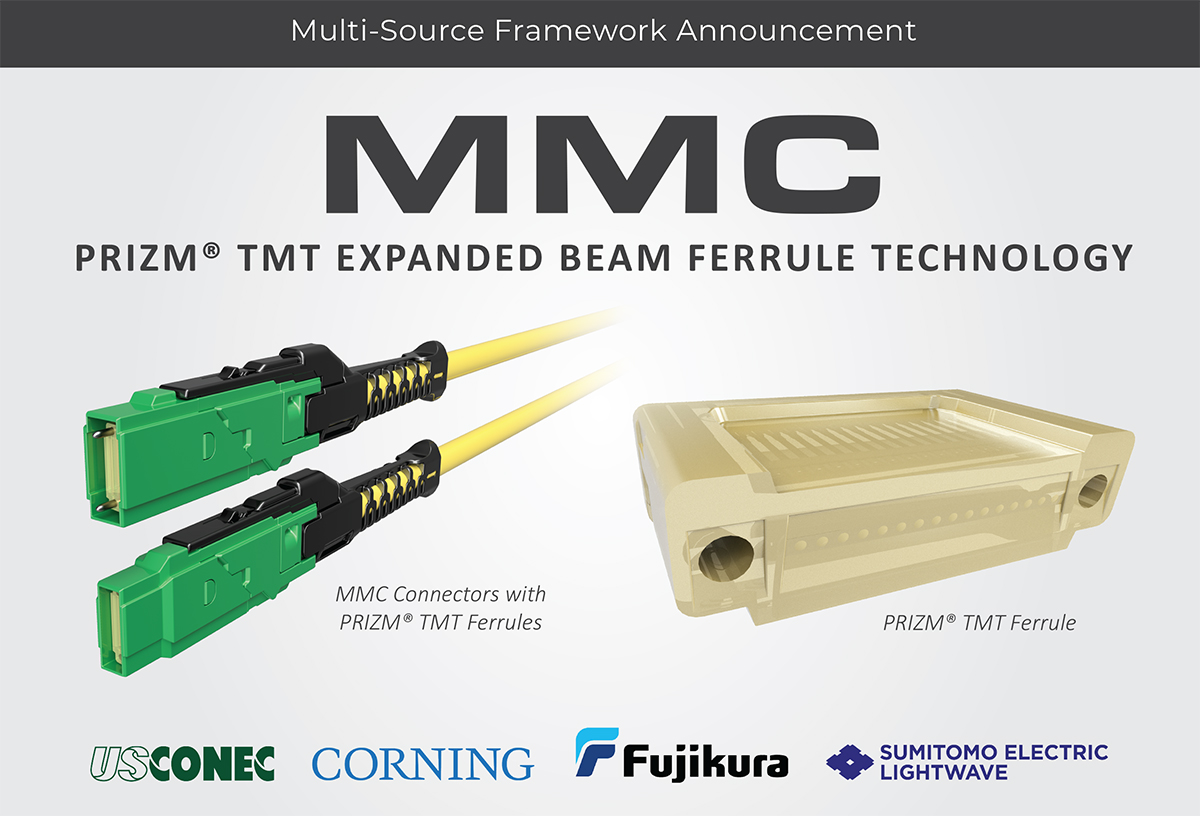 US Conec Corning Fujikura Sumitomo Joint PR Image
